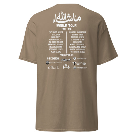 Mashallah World Tour '23-'24 Tee (Coyote Brown)